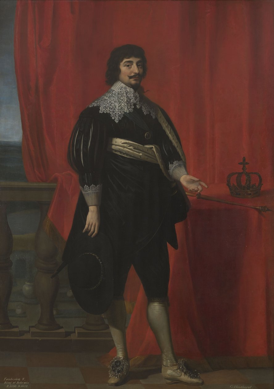 Portræt af Frederik V, konge af Bøhmen (1596-1632) af Gerard van Honthorst