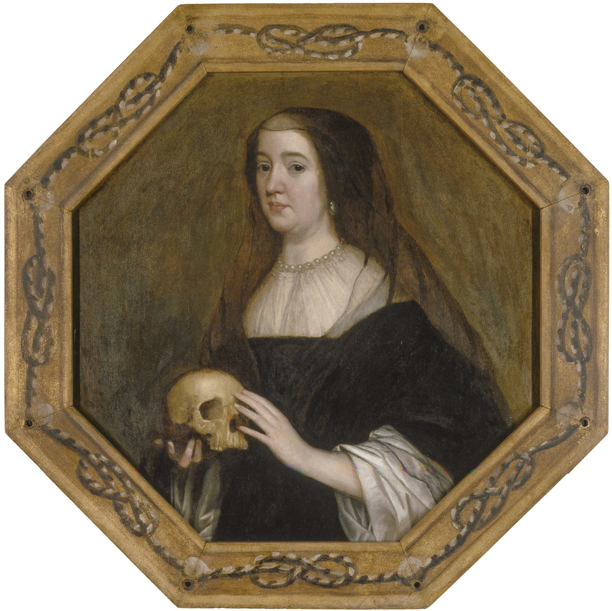 Portræt af Amalia af Solms af Gerard van Honthorst