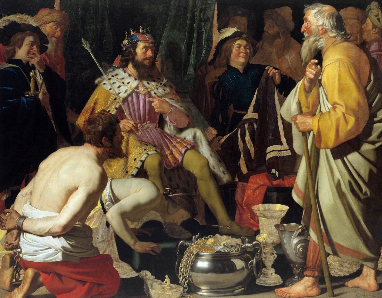 Solon og Krøsus af Gerard van Honthorst