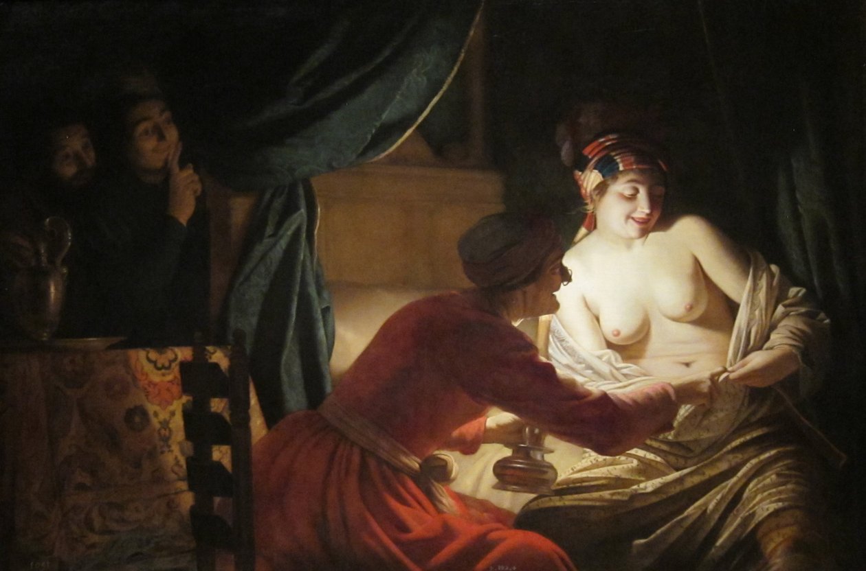 Loppejagten af Gerard van Honthorst