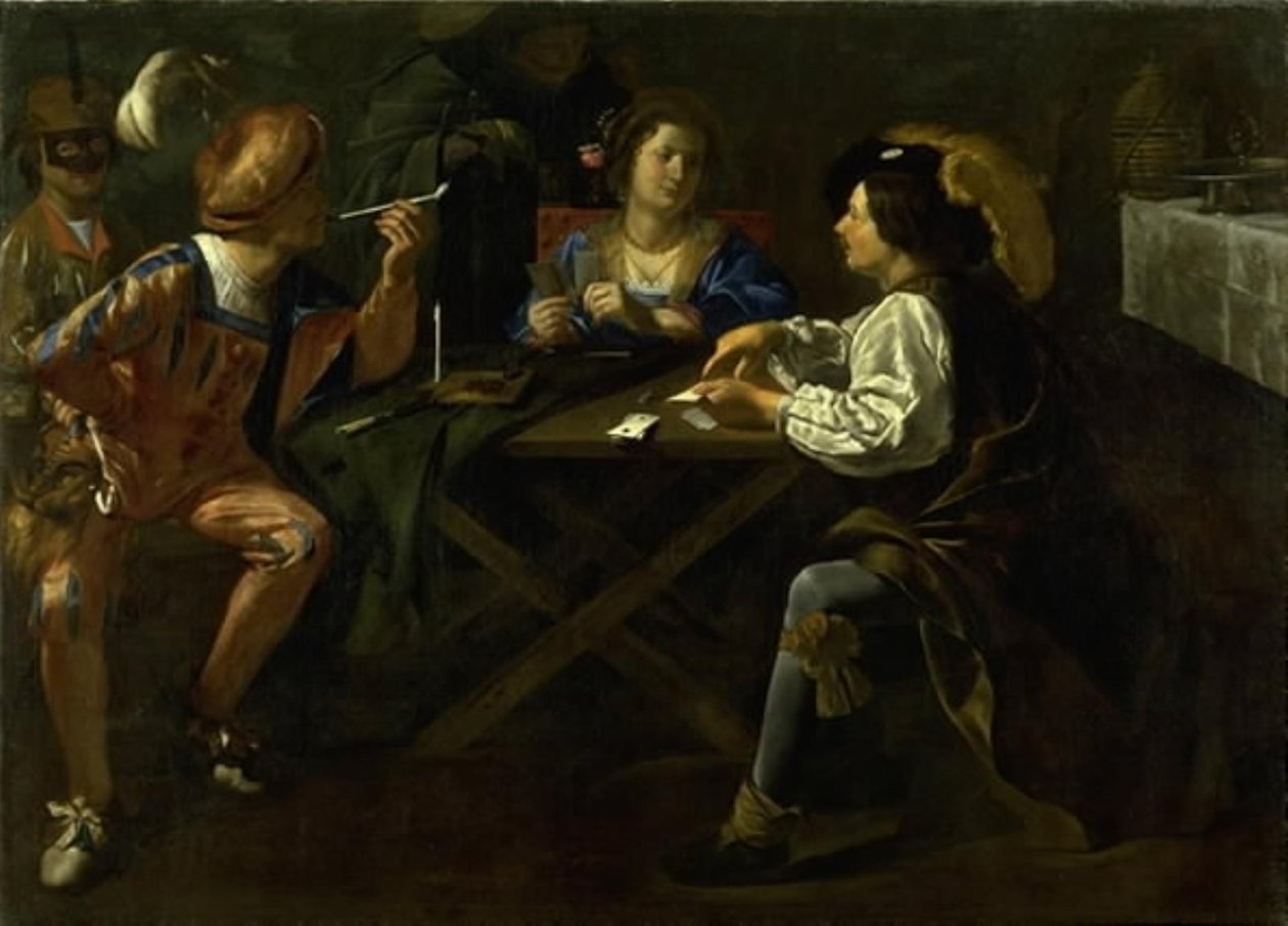 Kortspillere af Gerard van Kuijl