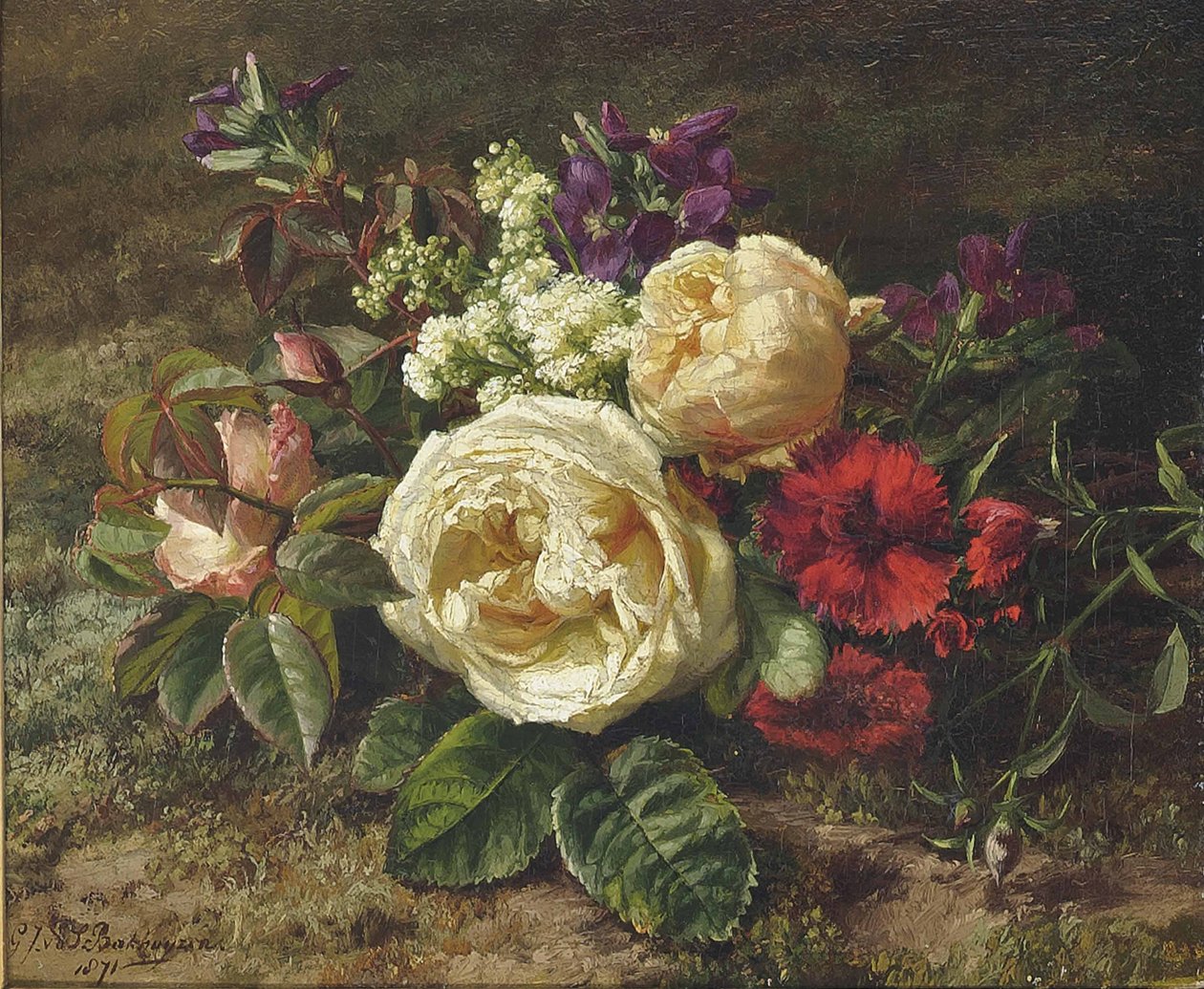 En sommerbuket af Gerardina Jacoba van de Sande Bakhuyzen