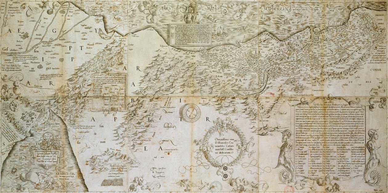 Den mest omfattende beskrivelse af det hellige land til forståelse af begge testamenter, 1537 af Gerardus Mercator