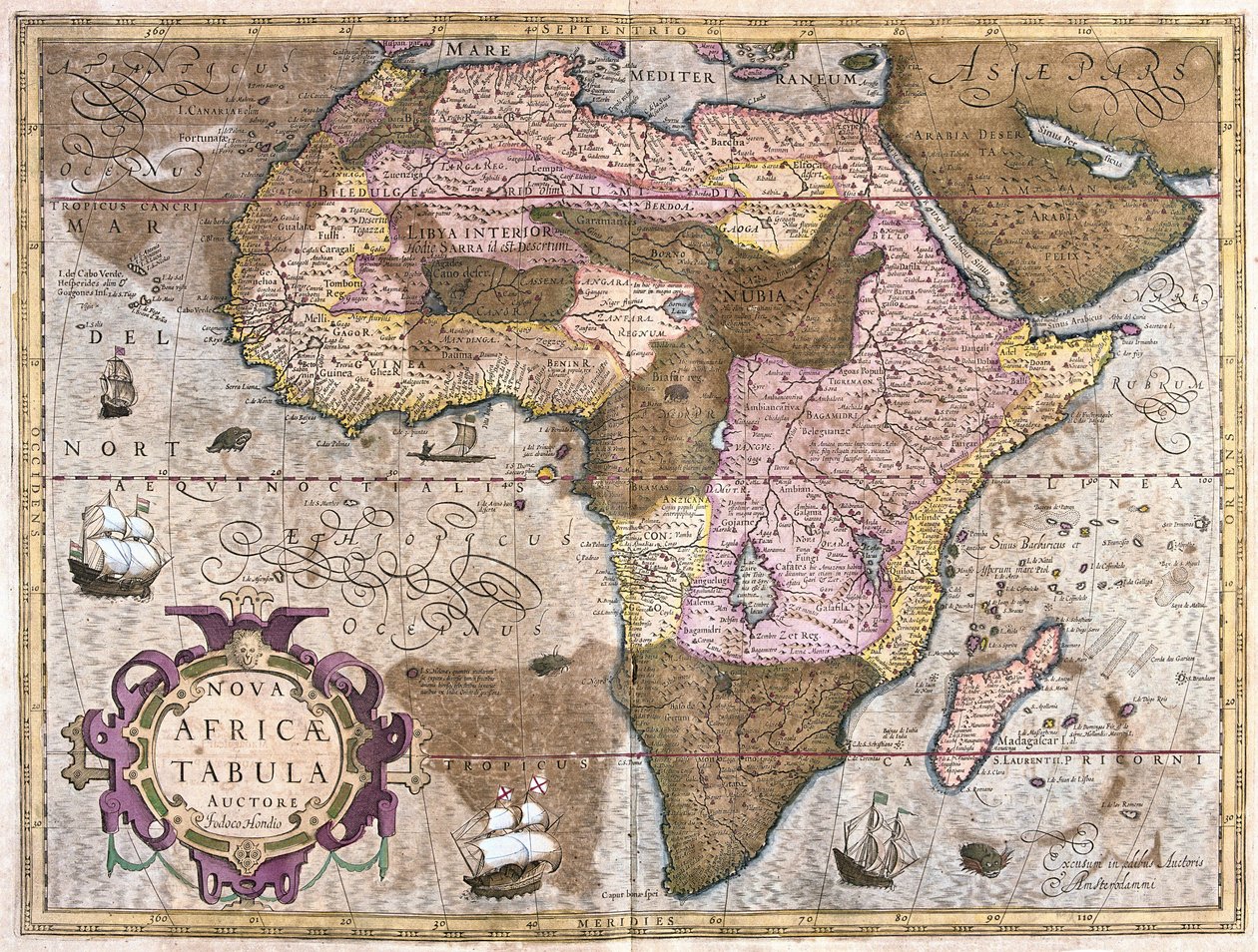 Afrika (gravering af Gerardus Mercator