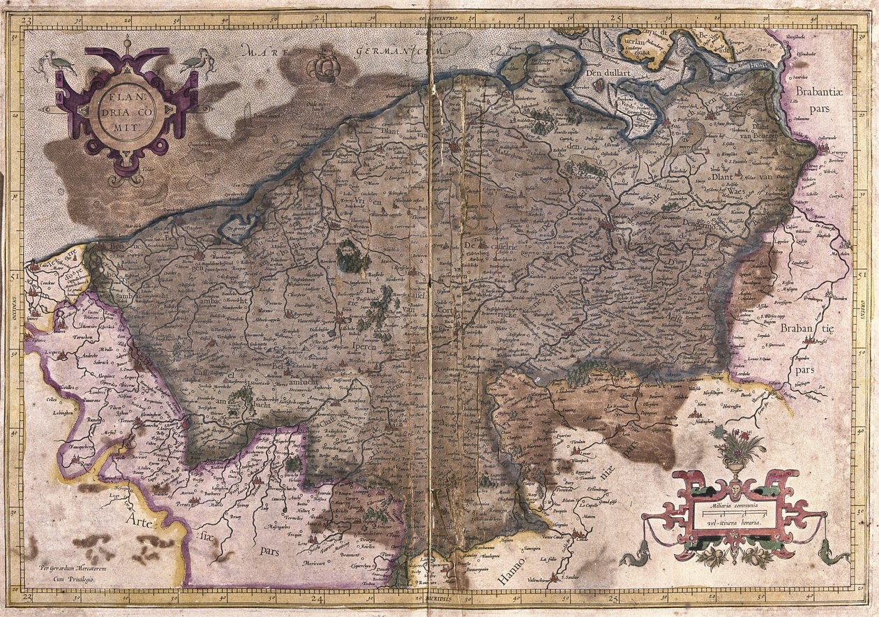 Belgien (gravering af Gerardus Mercator