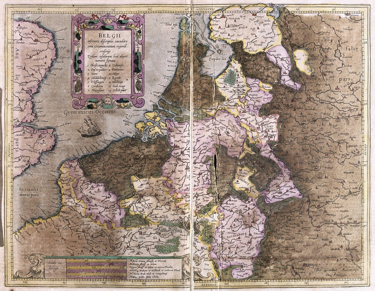 Belgien (gravering af Gerardus Mercator
