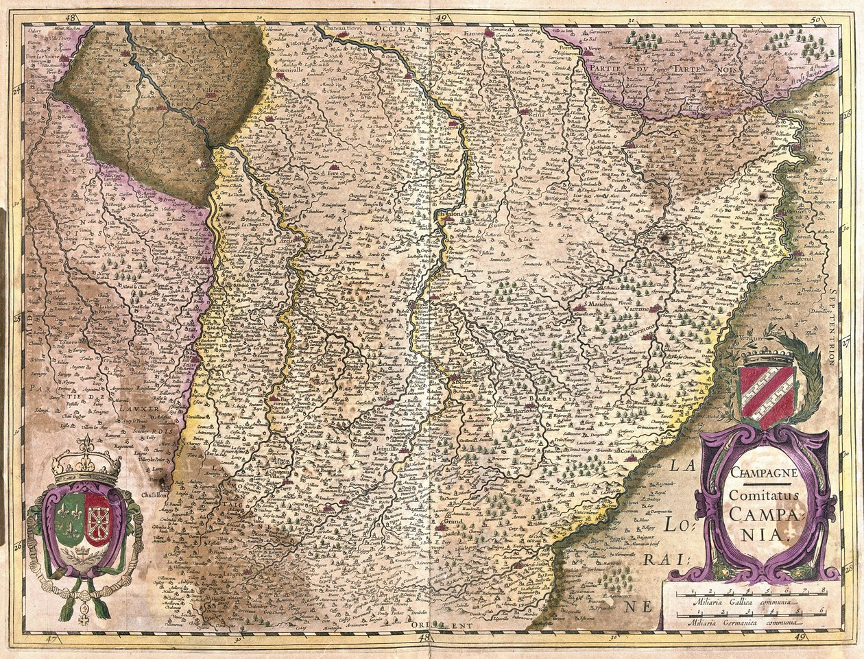 Champagne, Frankrig (gravering af Gerardus Mercator