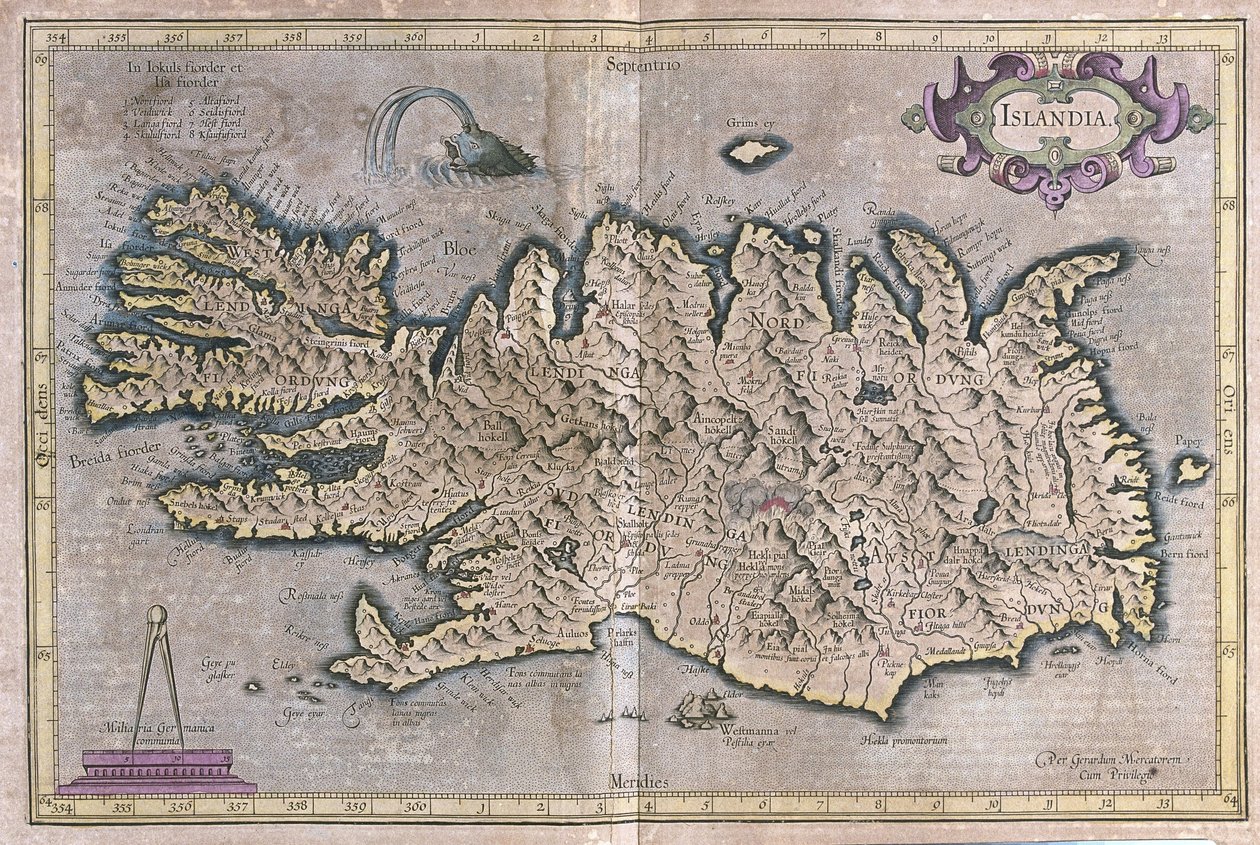 Island af Gerardus Mercator