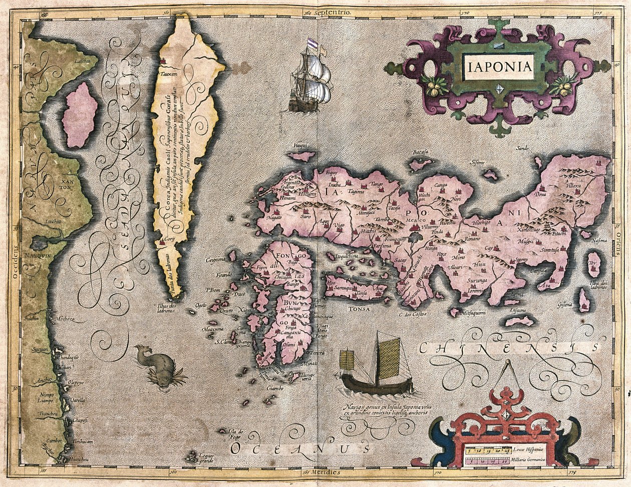Japan (gravering af Gerardus Mercator