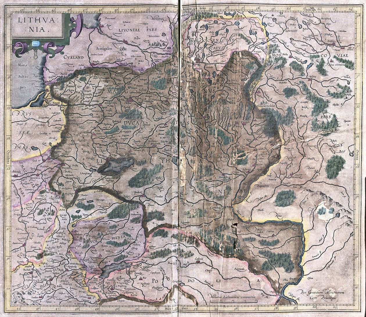 Litauen (gravering af Gerardus Mercator