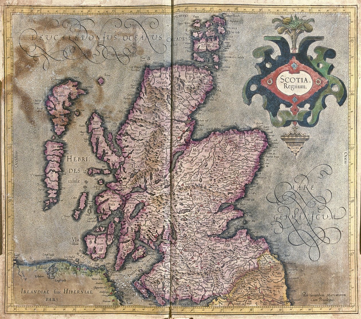Skotland, Storbritannien af Gerardus Mercator