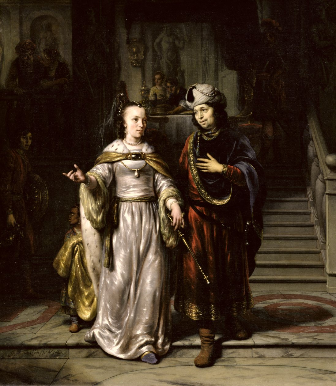 Antonius og Kleopatra, 1669 af Gerbrand van den Eeckhout