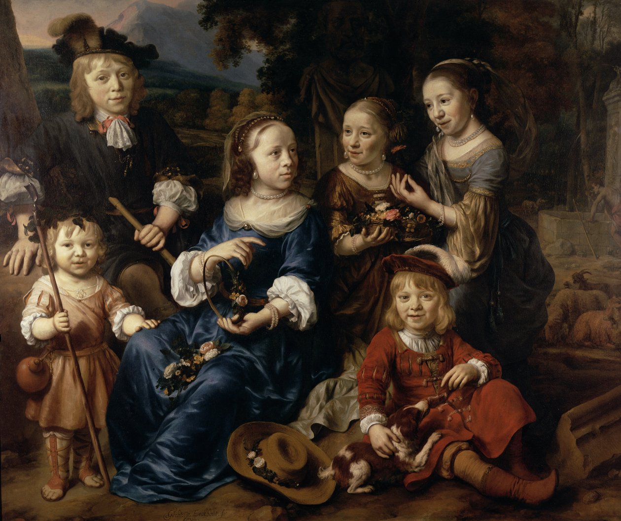 Altetus Tollings børn, 1667 af Gerbrand van den Eeckhout