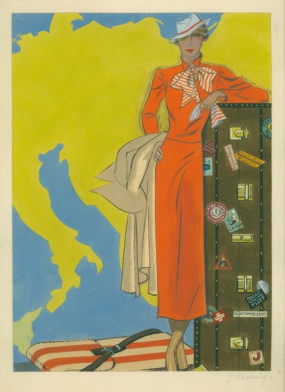 Damemode 1932 / rejsekjole / Gerd Hartung af Gerd Hartung
