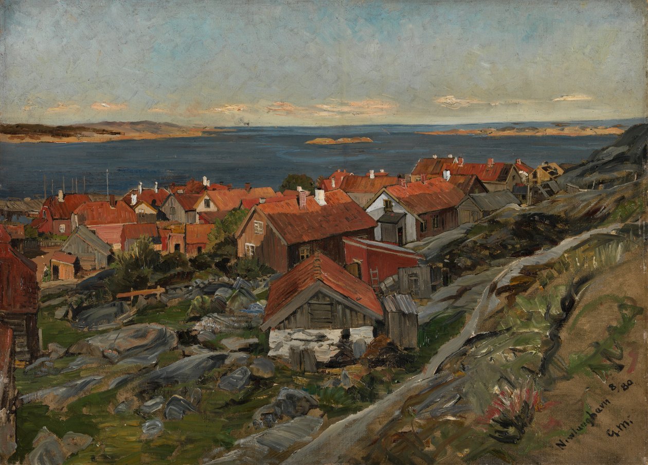 View of Nevlunghavn af Gerhard Peter Frantz Vilhelm Munthe