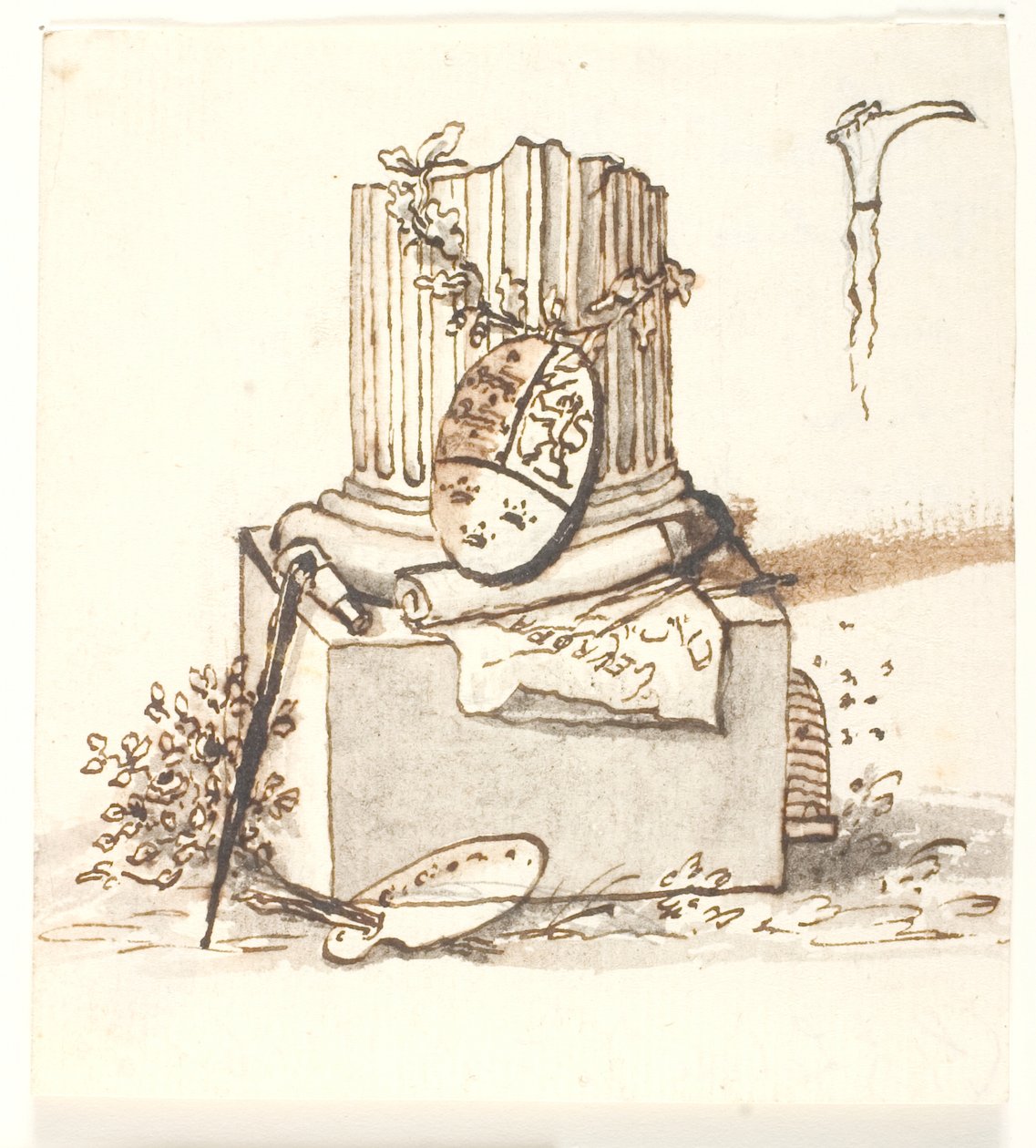 En brudt søjle af Gerhard Ludvig Lahde