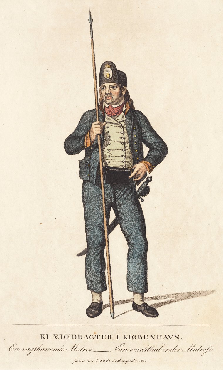 En vagthavende Matros af Gerhard Ludvig Lahde