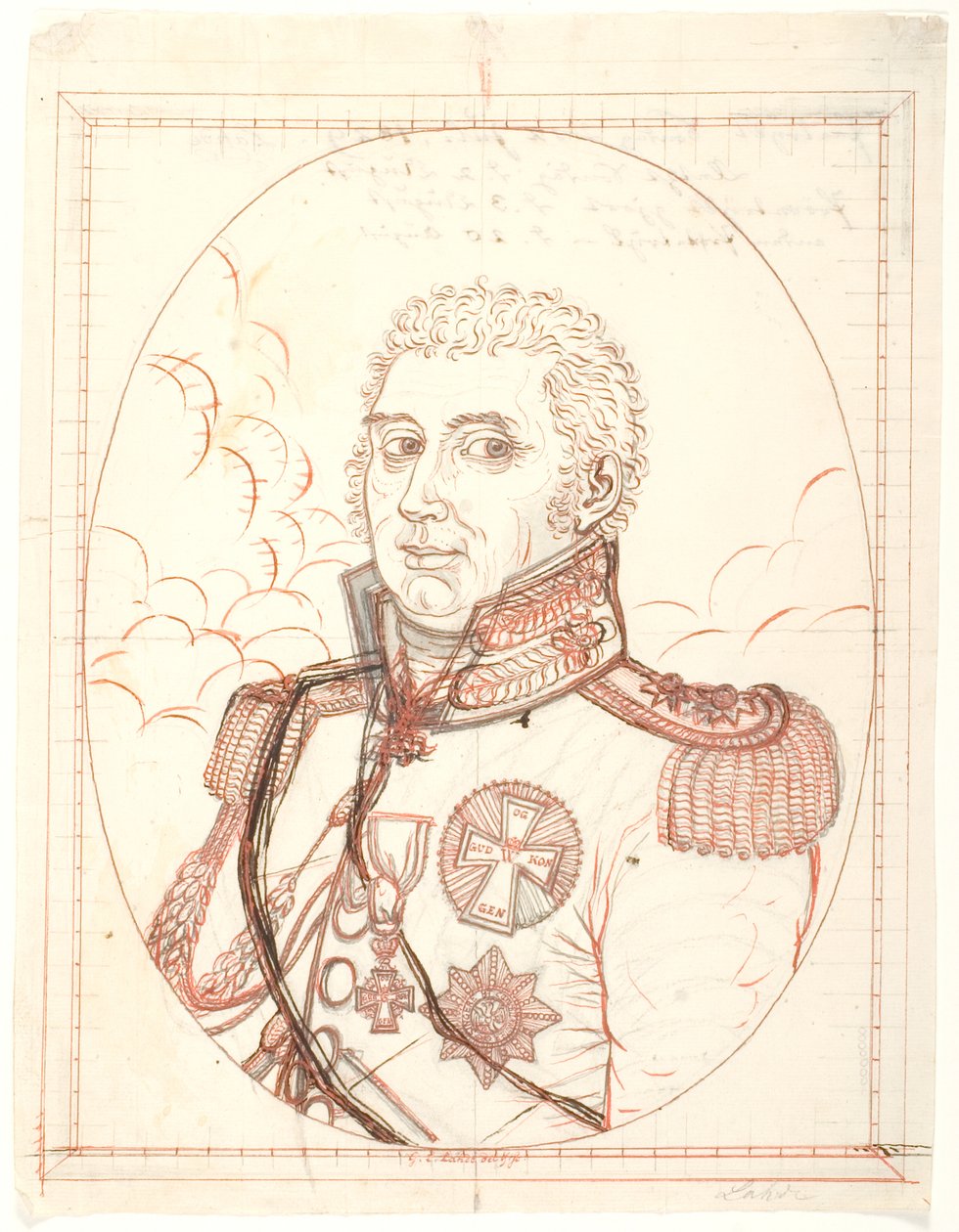 Højtstående dekoreret officer (3 ordener) af Gerhard Ludvig Lahde