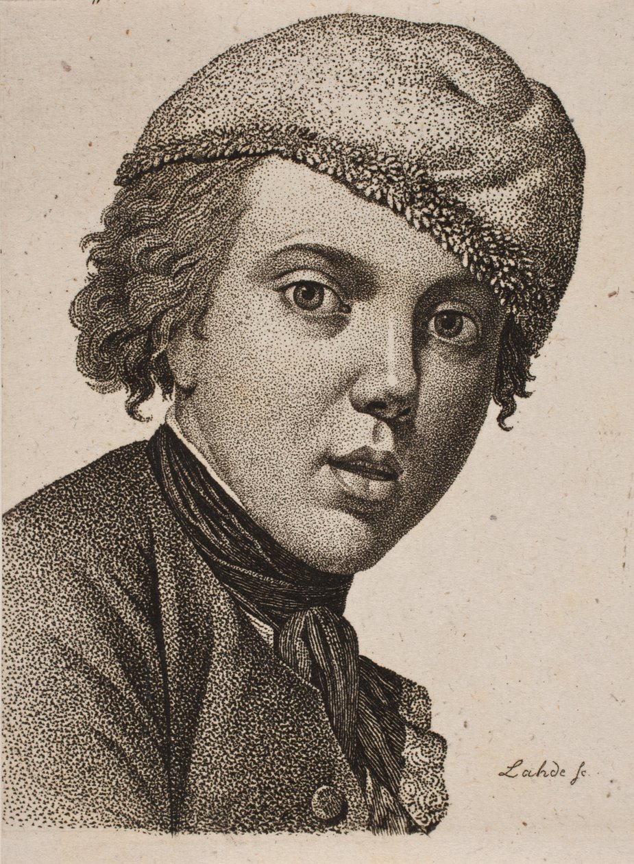 Jens Juel, Efter Juels selvportræt fra 1767 af Gerhard Ludvig Lahde