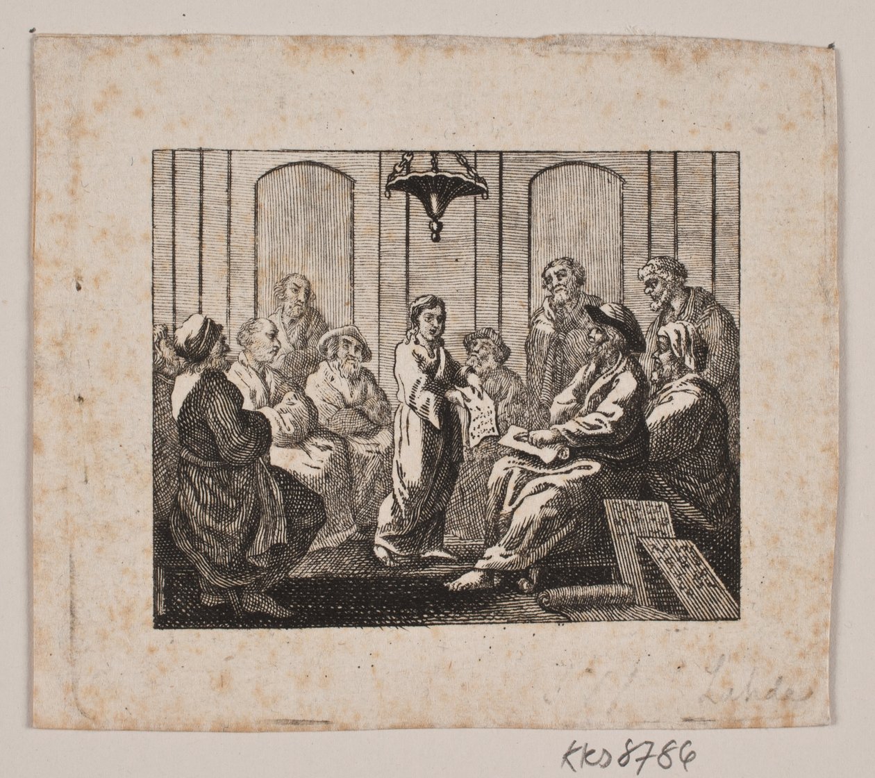 Kristus i templet af Gerhard Ludvig Lahde