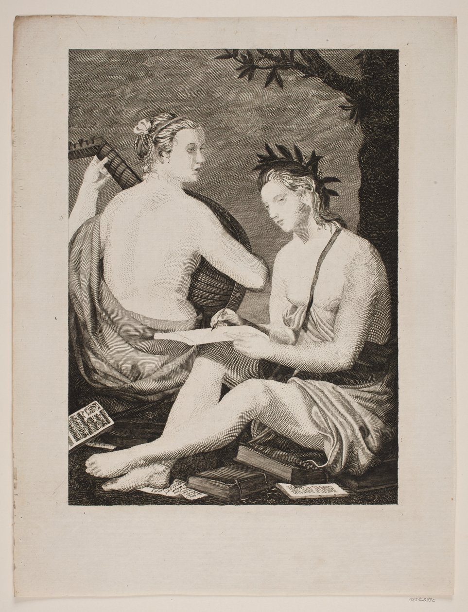 Terpsichore et Kalliope af Gerhard Ludvig Lahde