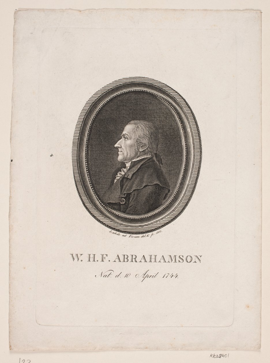 W.H.F. Abrahams af Gerhard Ludvig Lahde