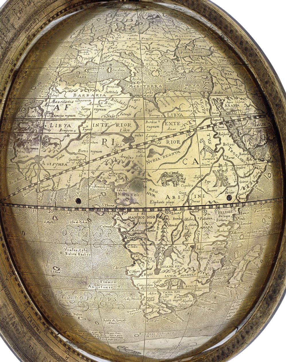 Globus, 1579 af Gerhard Mercator of Duisburg