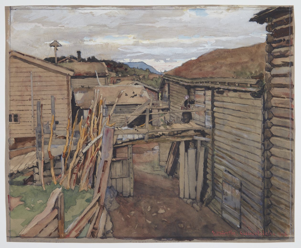 Gudbrands Dal, Gamle Huse af Gerhard Munthe