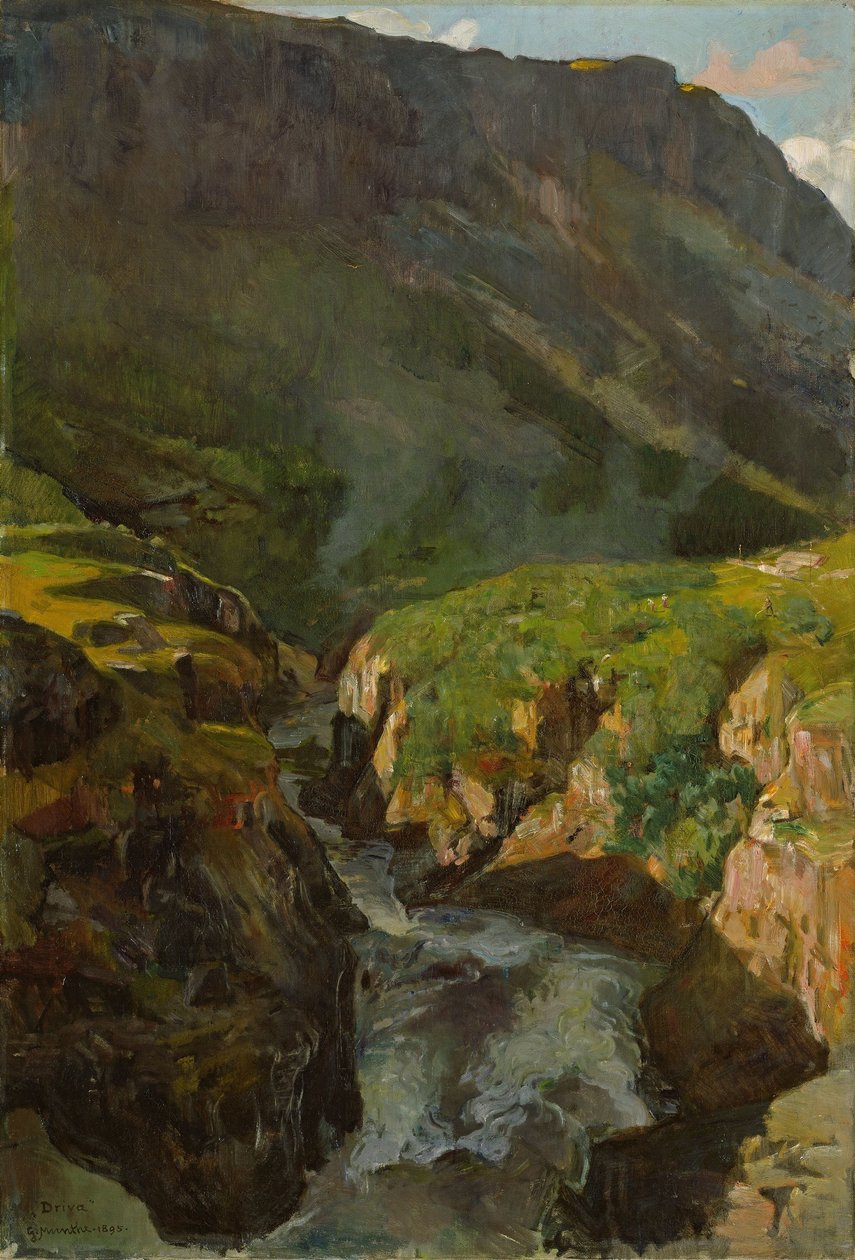 Floden Driva af Gerhard Munthe