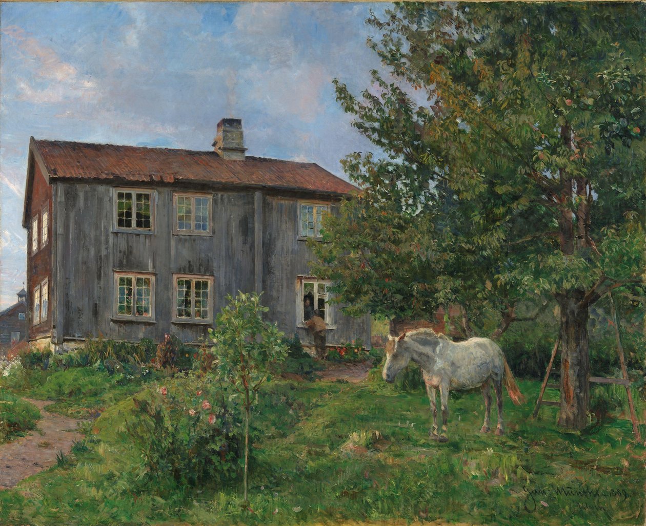 På gården af Gerhard Peter Frantz Vilhelm Munthe