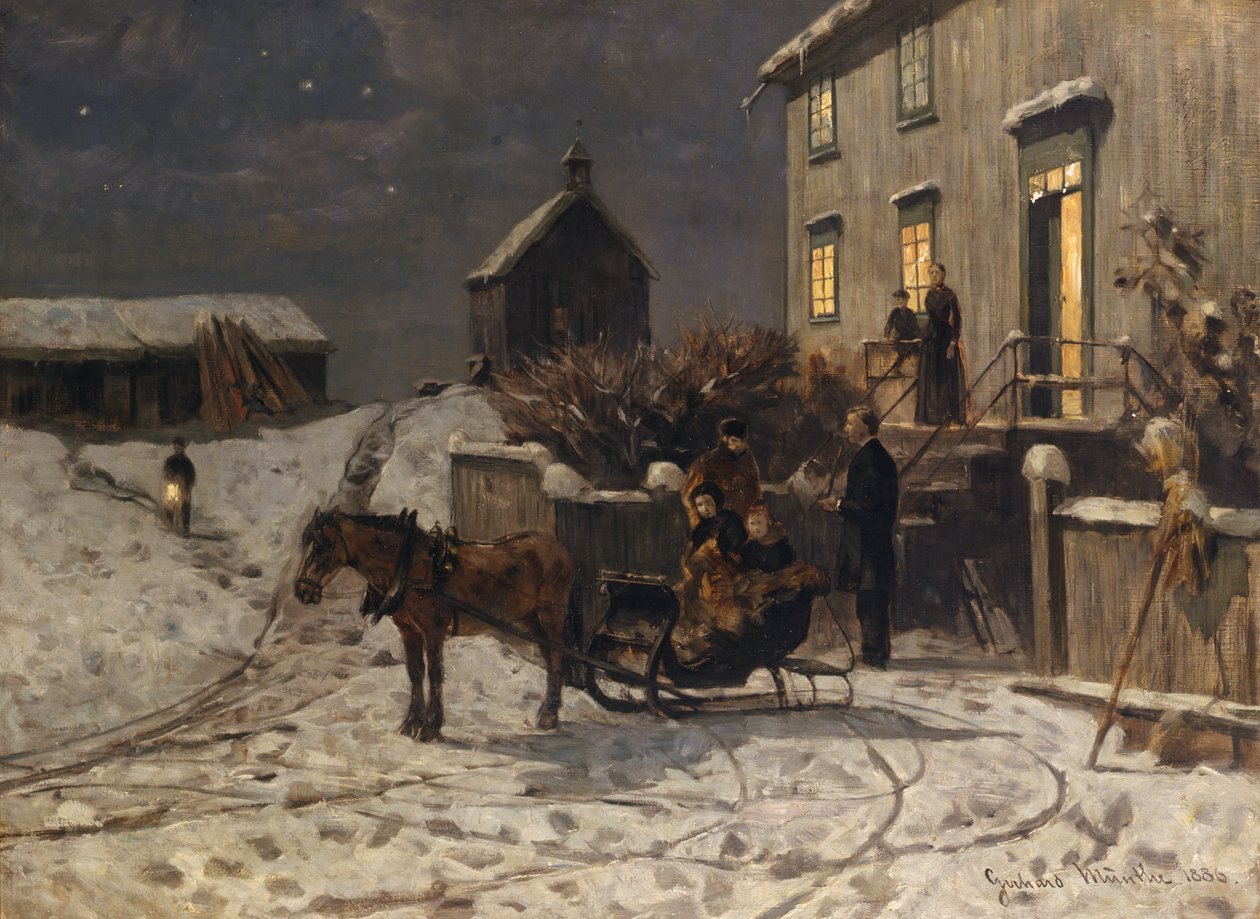 julestemning af Gerhard Peter Frantz Vilhelm Munthe