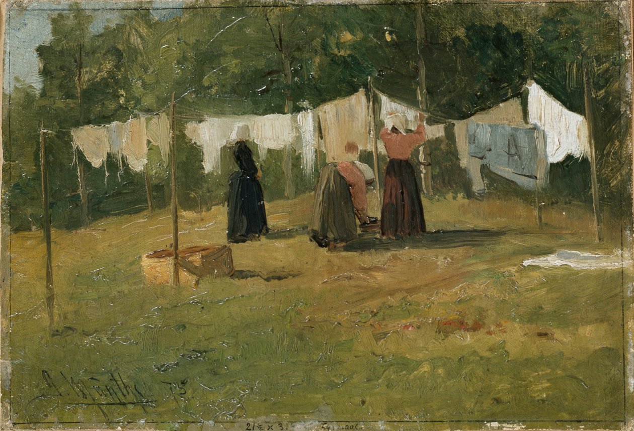 Tørring af tøj af Gerhard Peter Frantz Vilhelm Munthe