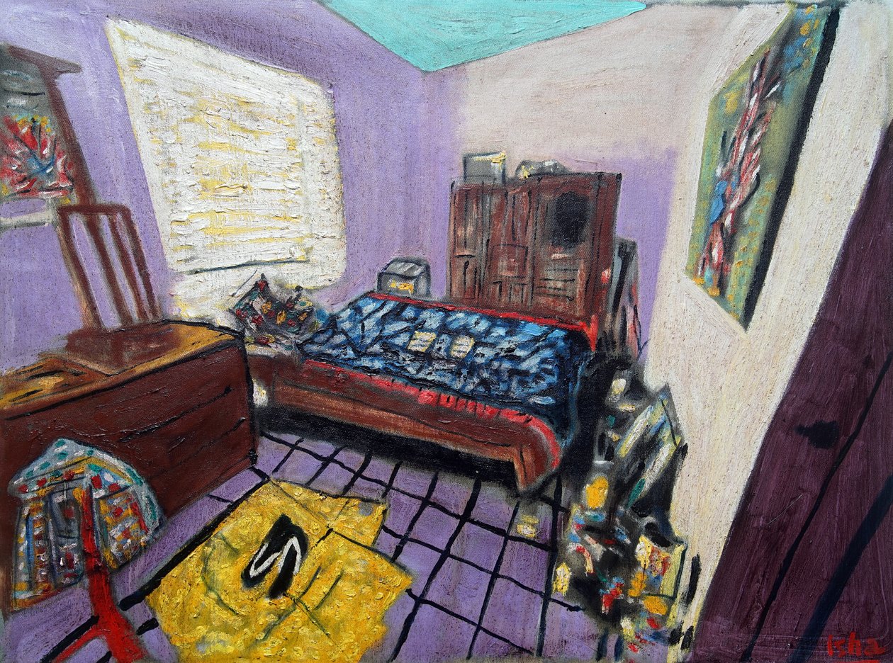 Art Crib, 2024 (olie på lærred) af Gerhardt Isringhaus