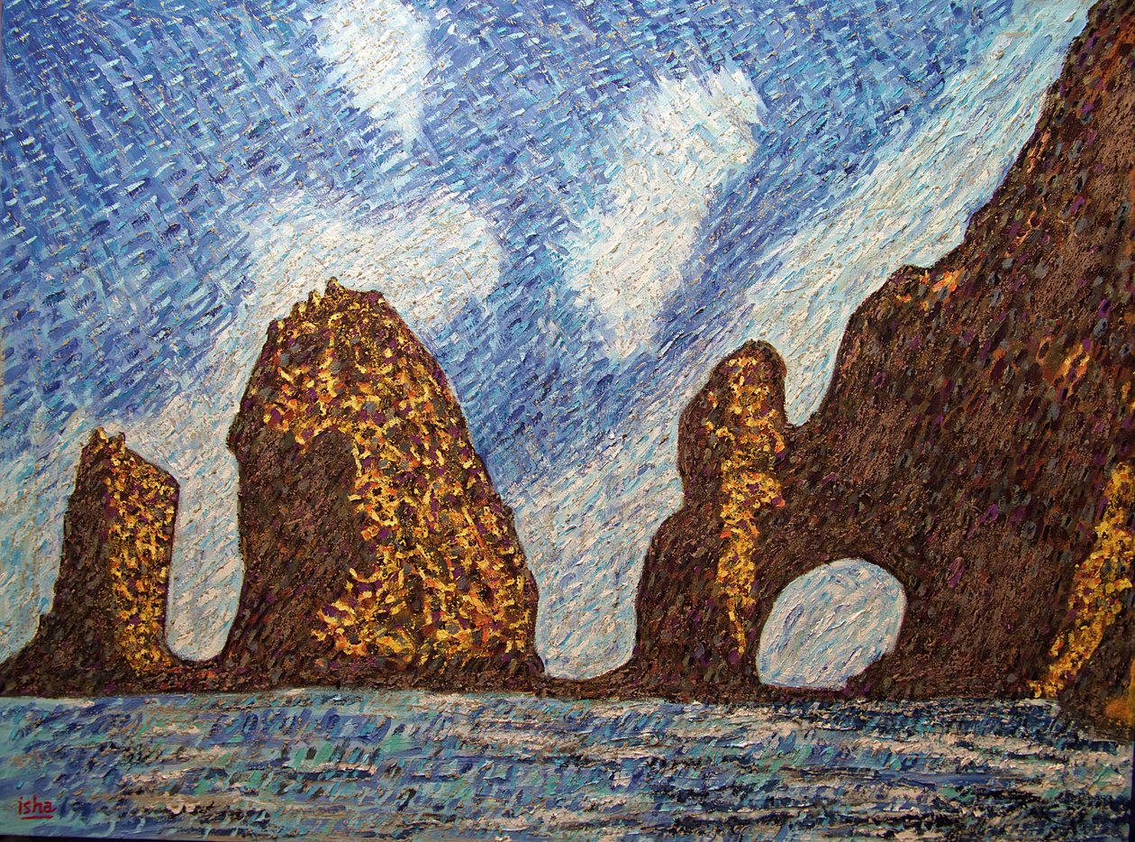 Cabo Arch, 2018 (olie på lærred) af Gerhardt Isringhaus