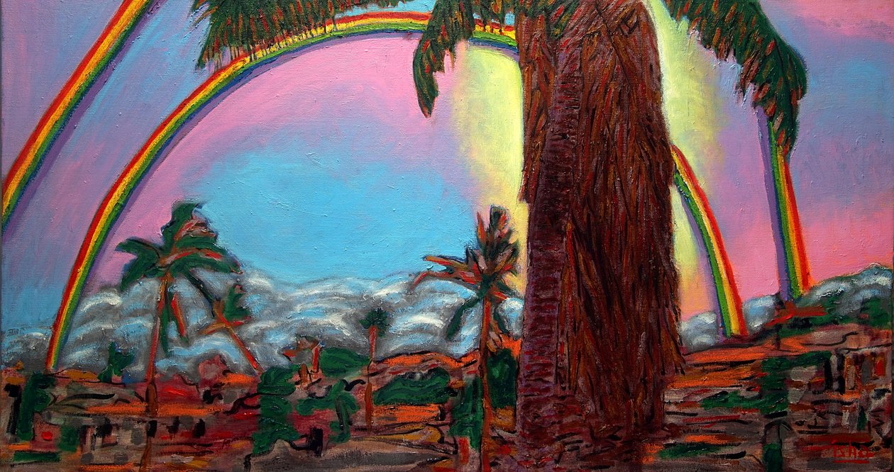 Cabo Rainbow, 2020 (olie på lærred) af Gerhardt Isringhaus