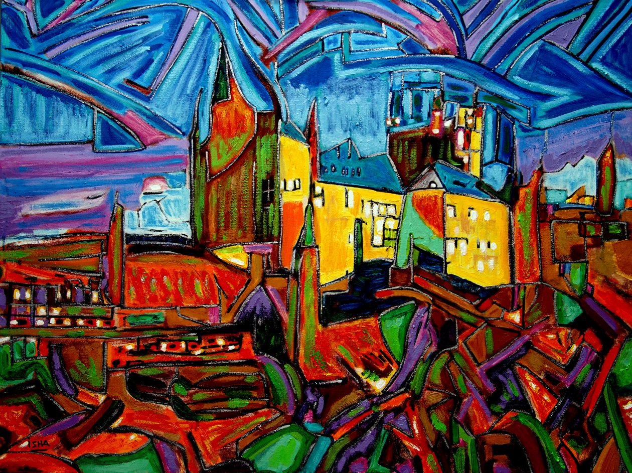 Magic Castle, 2022 (olie på lærred) af Gerhardt Isringhaus