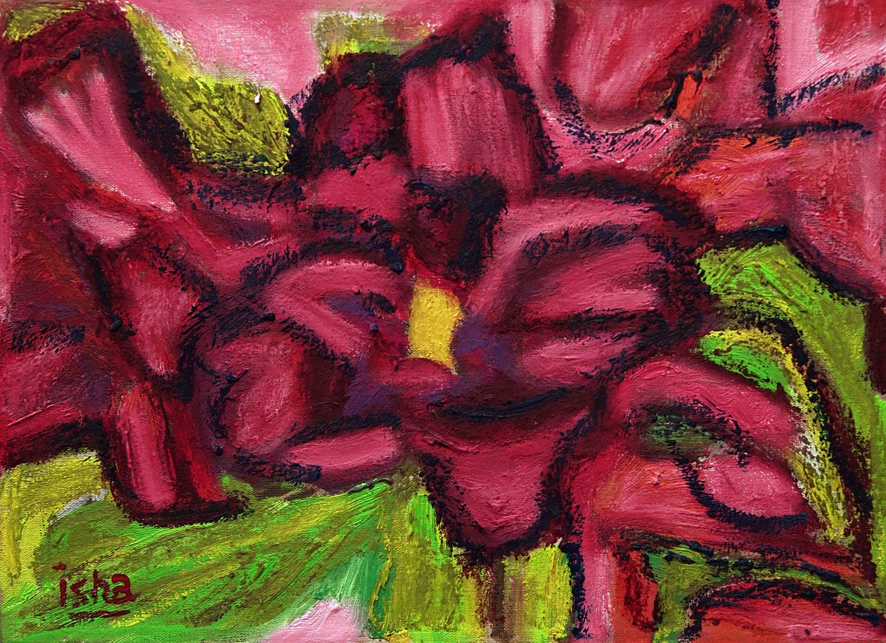 Desert Roses, 2018 (olie på lærred) af Gerhardt Isringhaus