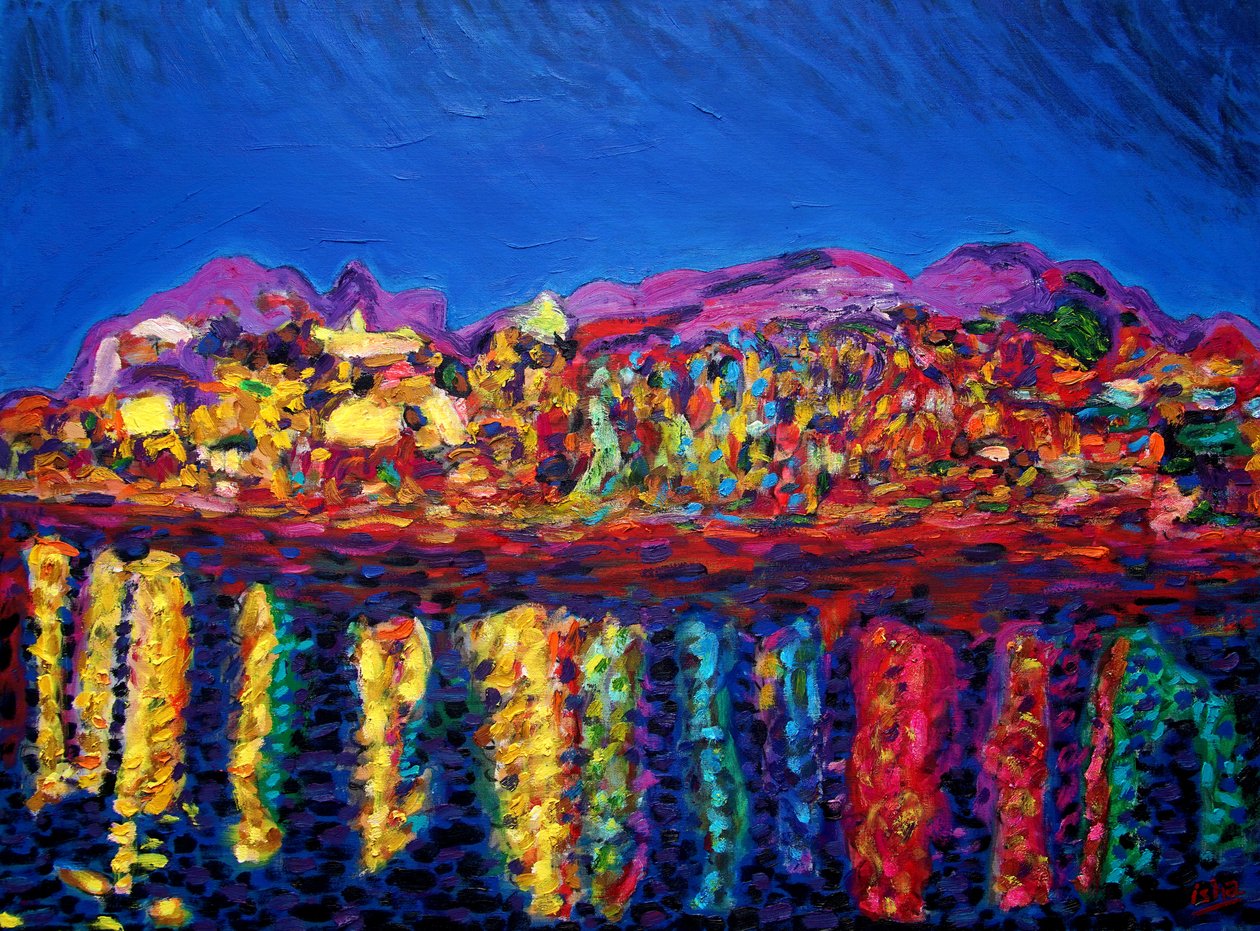 La Paz de la Noche, 2022 (olie på lærred) af Gerhardt Isringhaus