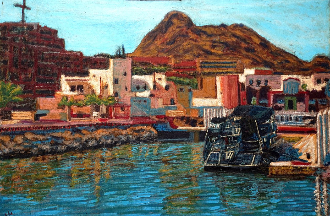 Marina Towards Pedregal, 2013 (olie på lærred) af Gerhardt Isringhaus