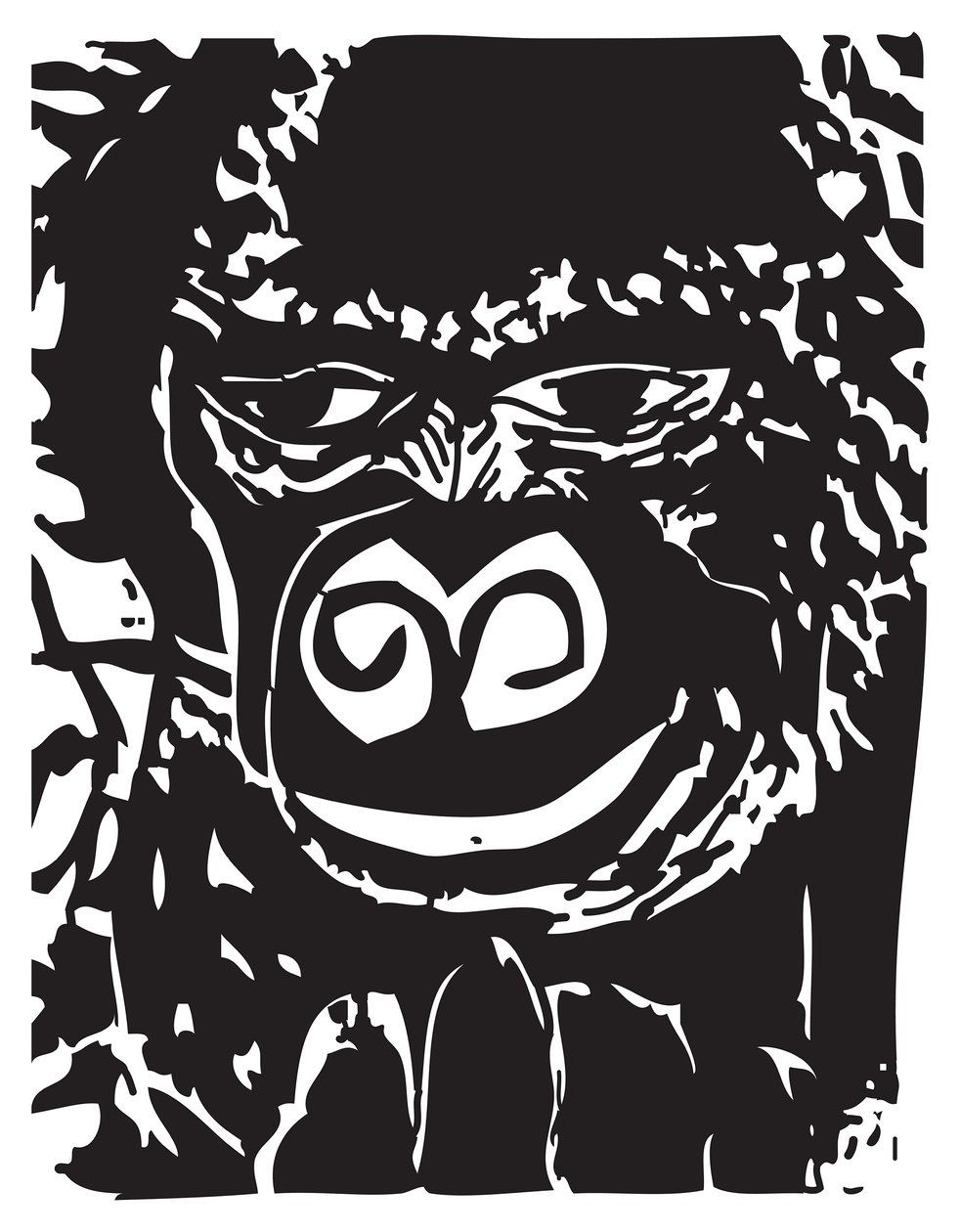 Eftertænksom gorilla af Gerhardt Isringhaus