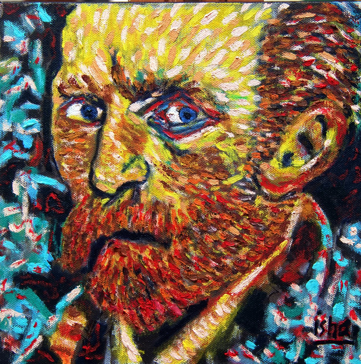 San VanGogh,2021, olie på lærred af Gerhardt Isringhaus