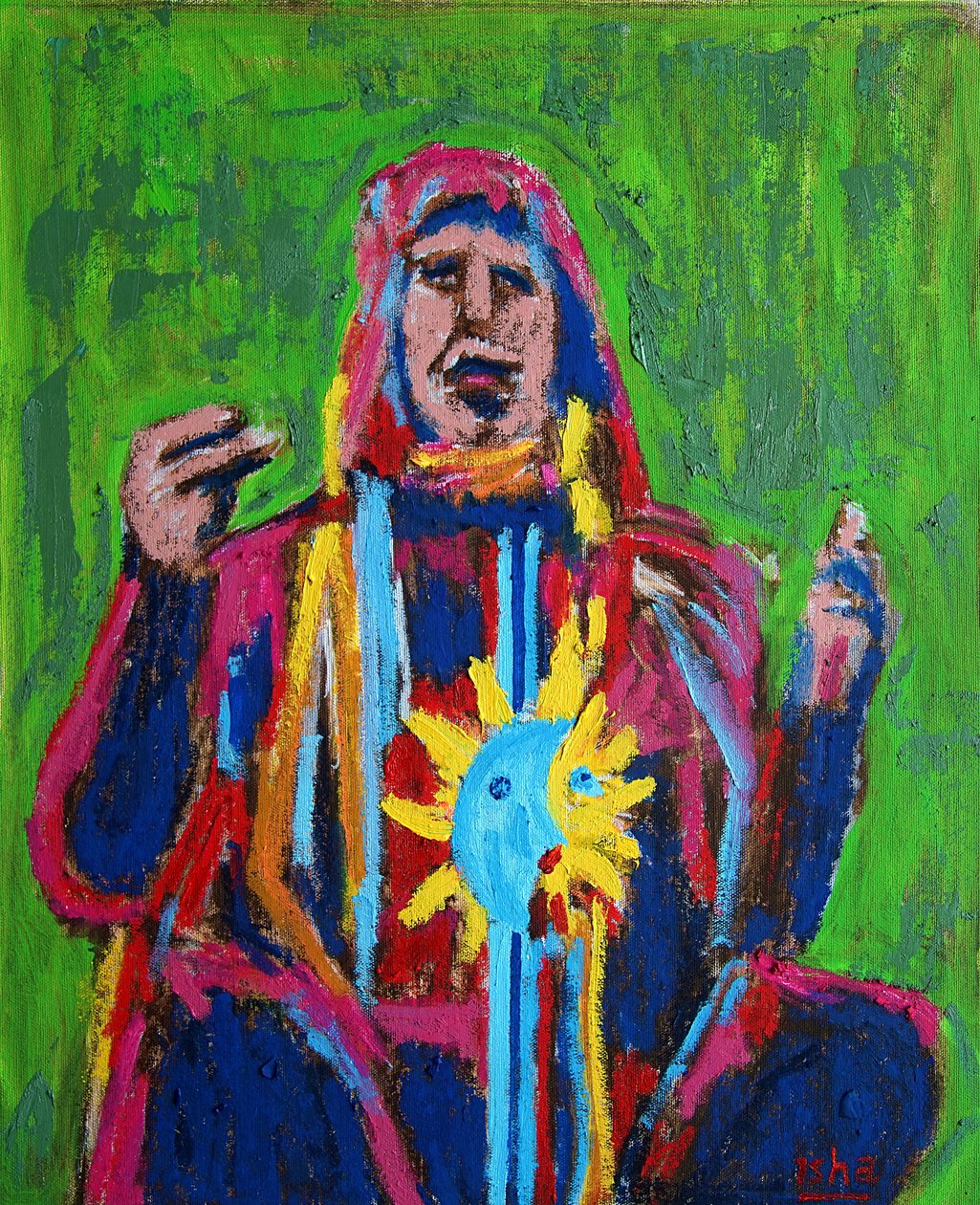 Shaman ii 1, 2019 (olie på lærred) af Gerhardt Isringhaus