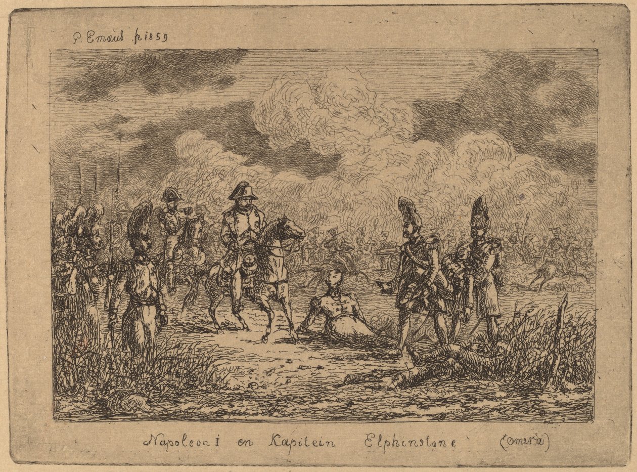 Napoleon I og kaptajn Elphinstone af Gerhardus Emaus de Micault