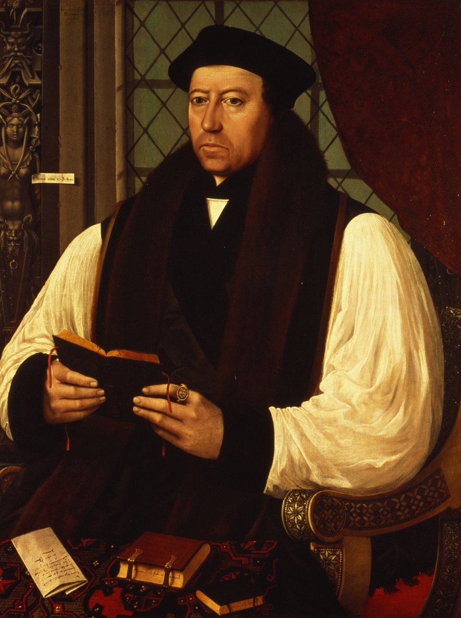 Portræt af Thomas Cranmer (1489-1556) 1546 af Gerlach Flicke