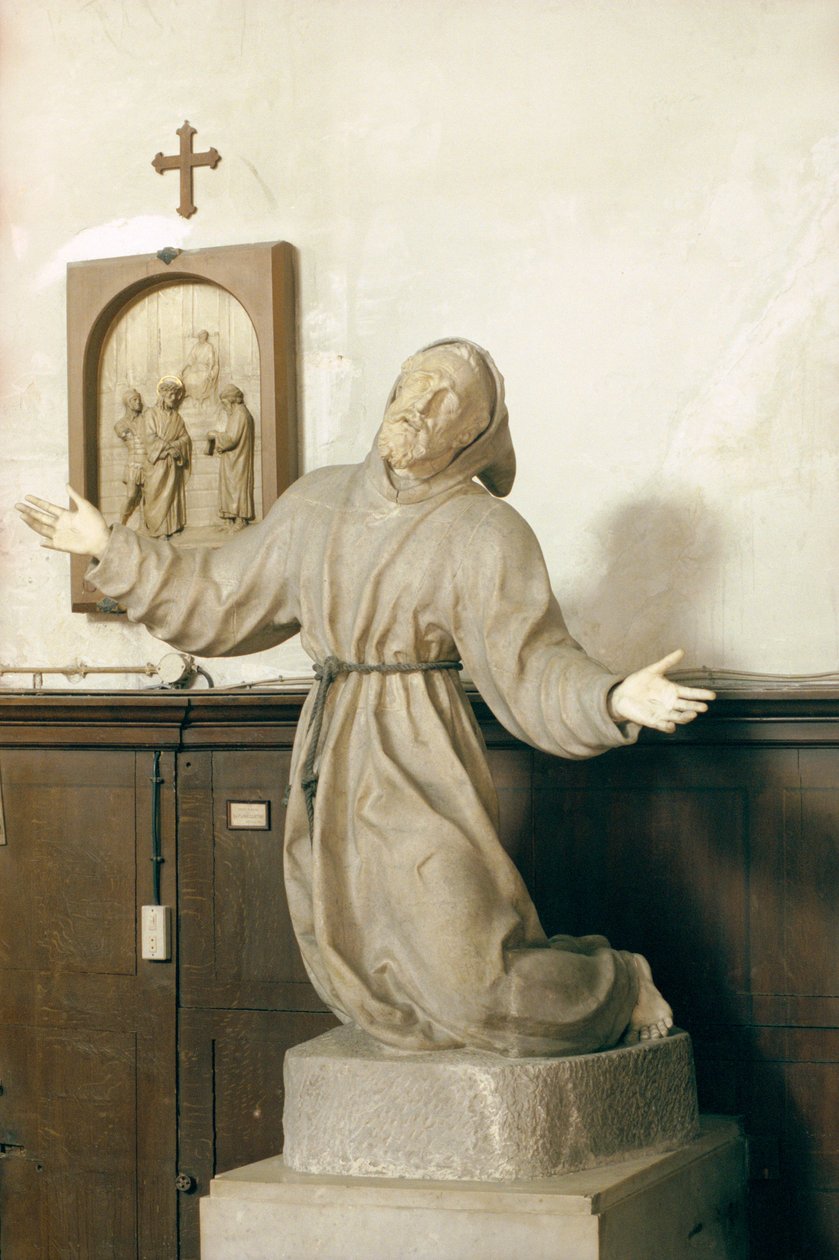 St. Frans modtager stigmata, ca. 1580 (marmor) (se også 248124, 248126 og 248127) af Germain Pilon
