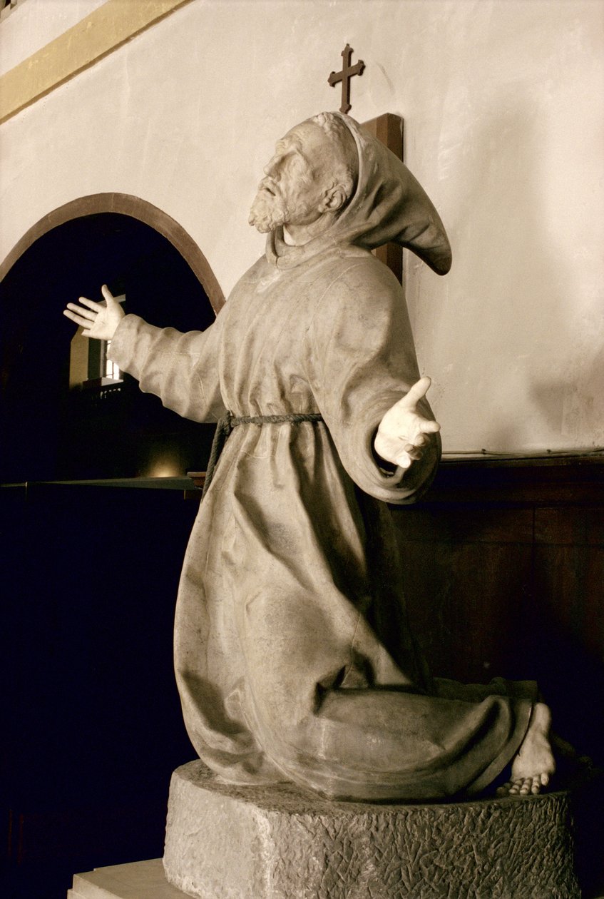 St. Frans modtager stigmata, ca. 1580 (marmor) (se også 248125, 248126 og 248127) af Germain Pilon