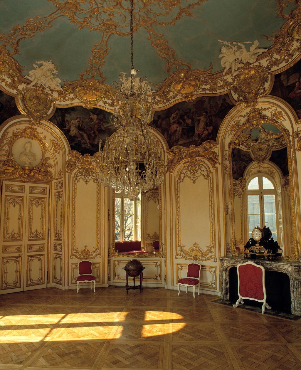 Intern arkitektur: lejlighed af prinsessen af Soubise realiseret af arkitekten Germain Boffrand (1667-1754) i Paris. af Germain Boffrand