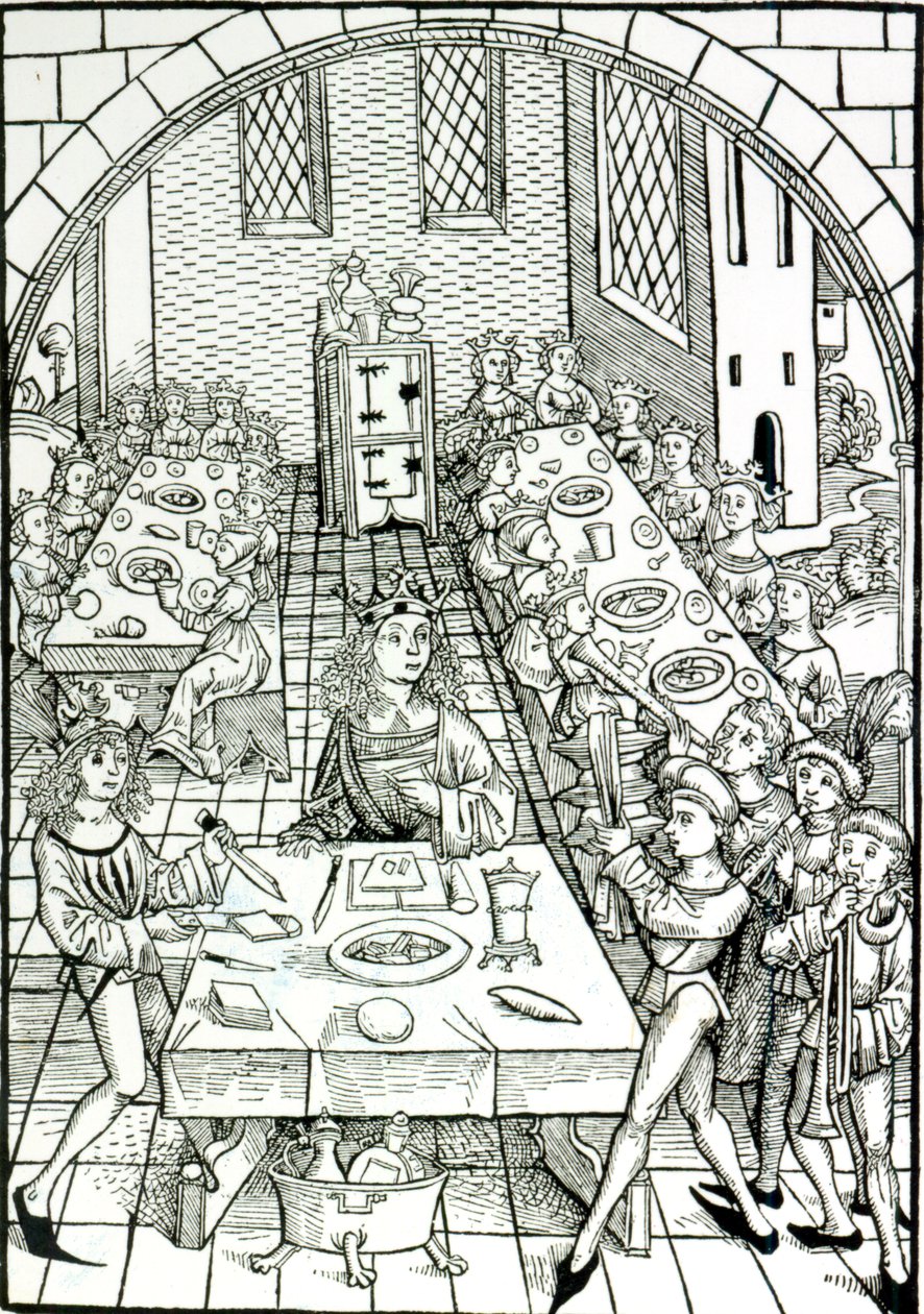 En fyrstelig banket, 1491 af German School