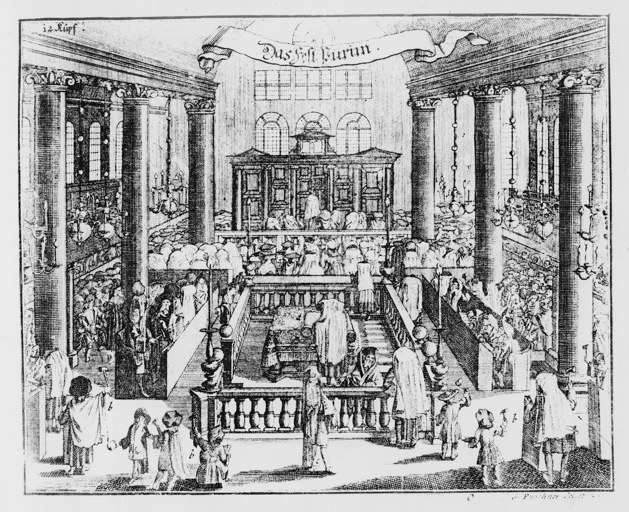 Synagogen i Berlin, offentliggjort i Kirschner Judisches Lexicon af German School