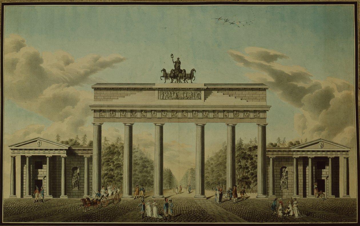Brandenburger Tor, 1812 af German School